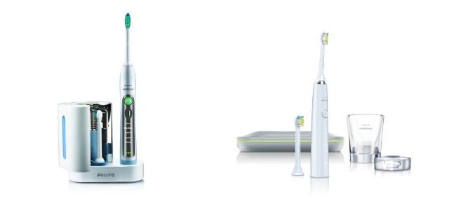 sonicare diamondclean vs flexcare electric toothbrushes