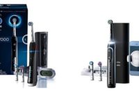 black Oral B Pro 7000 and black Oral B Genius 8000