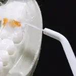 oral irrigator in action