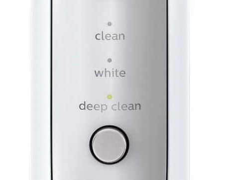 Philips Sonicare Flexcare Platinum Connected Mode selection button and indicators