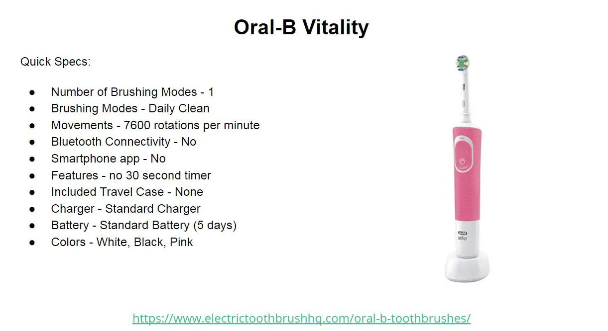 Oral-B Vitality pink