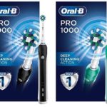4 different colors of Oral B Pro 1000