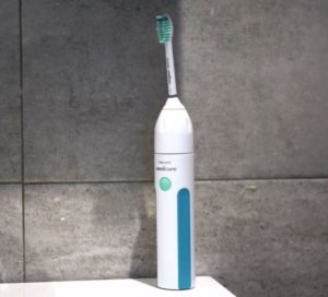 philips sonicare essence 5600 blue in bathroom