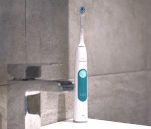 Philips Sonicare 3 Series Gum Health on bathroom sink