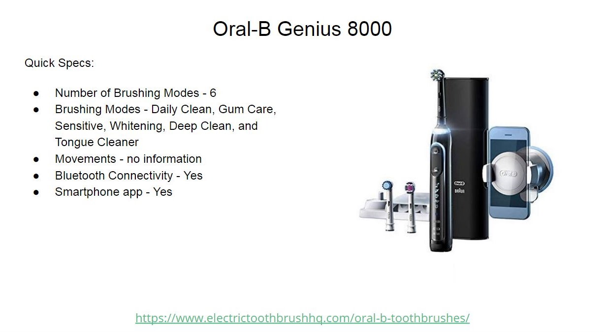 Oral-B Genius 8000 Slide