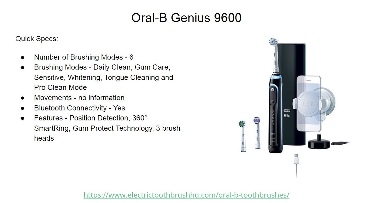 Oral-B Genius 9600 Slide