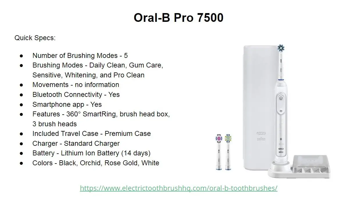 Oral-B Pro 7500 Slide