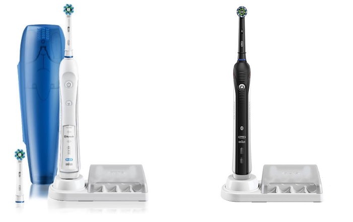 white Oral B Pro 5000 vs Oral B Pro 3000 black