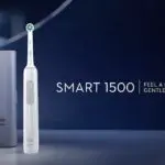 white oral-b smart 1500 electric toothbrush