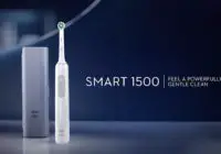 white oral-b smart 1500 electric toothbrush