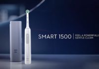 white oral-b smart 1500 electric toothbrush
