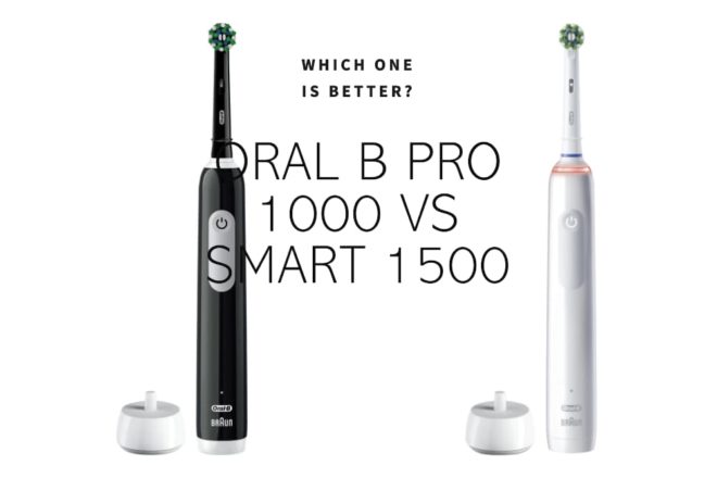 Oral-B Pro 1000 vs Smart 1500 Electric Toothbrush Comparison Review ...